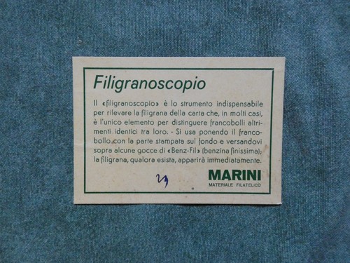 Marini filigranoscopio - marini,