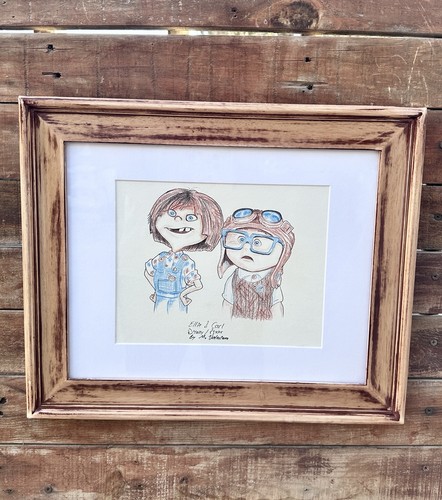 Disegno matita pixar carl - up,