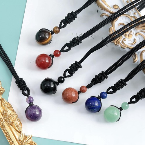 Collana con ciondolo pietra - collana, in
