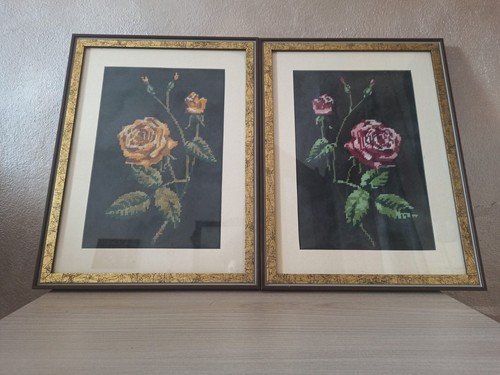 Coppia quadri vintage con - quadri,
