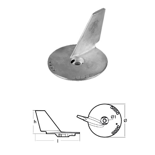 Tecnoseal 01215al anodo - tecnoseal, pinna