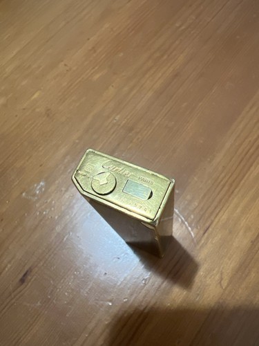 Accendino cartier oro laccato - accendino,