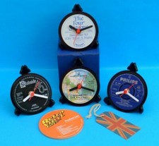 FOUR SEASONS CLOCK Side Table Desk Top Upcycled Vinyl Record Hit Single Size 4"