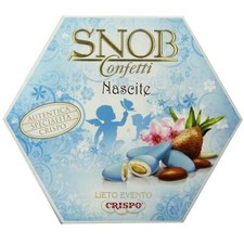 CONFETTI CRISPO SNOB LIETO EVENTO INCARTO SINGOLO AZZURRI CELESTE NASCITA MANDOR