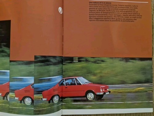 Brochure depliant skoda 110 - depliant, r