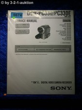 Sony Service Manual Dcr PC330/PC330E Level 1 Digitale Video Fotocamera (#5674)