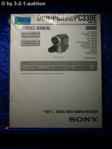 Sony manuale servizio - manuale, dcr