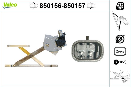 Alzavetro valeo 850156 12v - valeo, per