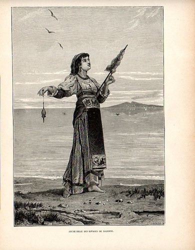 Stampa antica salerno giovane - stampa,