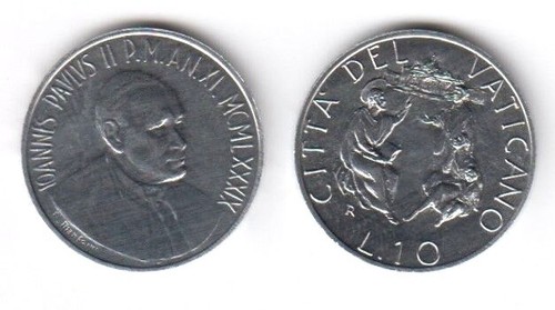 1989 vaticano lire giovanni - 10,