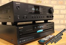 Impianto stereo HI-FI Onkyo con telecomando,, revisionato,,perfettamente funzionante ottimo..