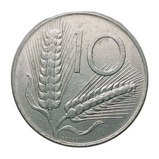Moneta Italia 10 Lire 1977