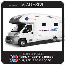 Adesivo Adria Adriatik x camper, roulotte, van in vinile - Kit 5 adesivi