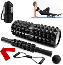 Rullo Massaggio Muscolare, Foam Roller, Roller Pilates, Rullo Massaggiante per M
