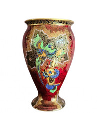 Art Deco Vase Geometric Parrot