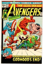 AVENGERS 97 1° INVASORI!  KREE-SKRULL WAR!  NAMOR!  CAPTAIN MARVEL!  VF- (7.5)