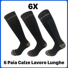 Calze da LAVORO Uomo Lunghe Calzini in COTONE Rinforzate Invernali Calzettoni