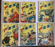 Albo Furore N. 1-2-3-4–5-6 - Edizioni Aurelia- 1953- Famosi Personaggi Americani