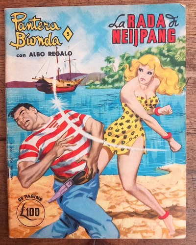 Fumetto pantera bionda con - bionda.,