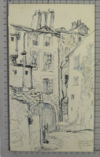 DISEGNO VINTAGE GRENOBLE RUE