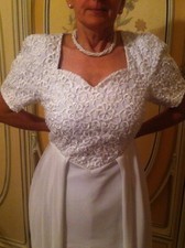 Abito Da Sposa Vintage Taglia 46 In Pizzo Made In Italy Perfette Condizioni