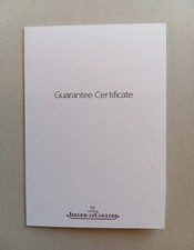 JAEGER Le Coultre Garanzia