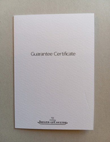 Jaeger coultre garanzia - le,
