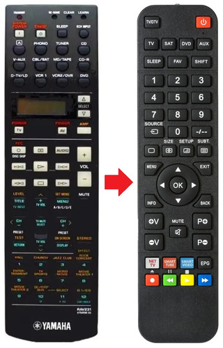 Telecomando adatto per yamaha - adatto,