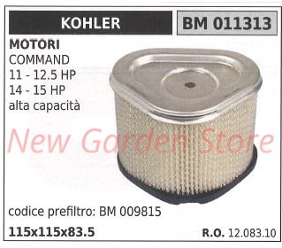 Filtro aria kohler trattorino - kohler,