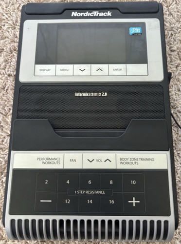 Console display ellittica