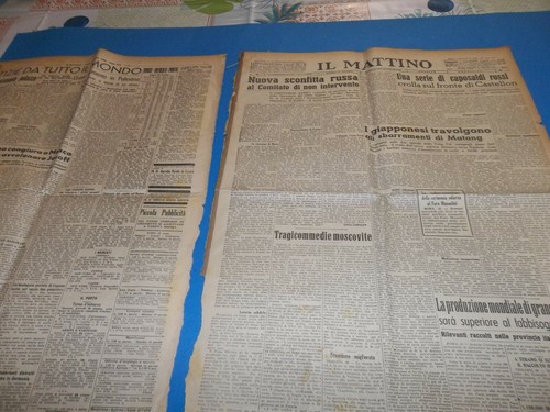 1938 mattino napoli - 1938, il
