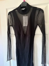 Abito ZARA nero a costine in