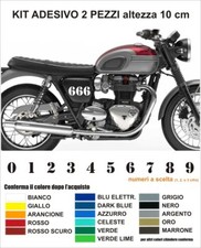 Coppia adesivi numero