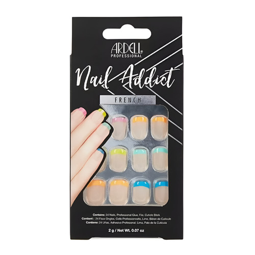 Unghie finte french colorate - unghie,