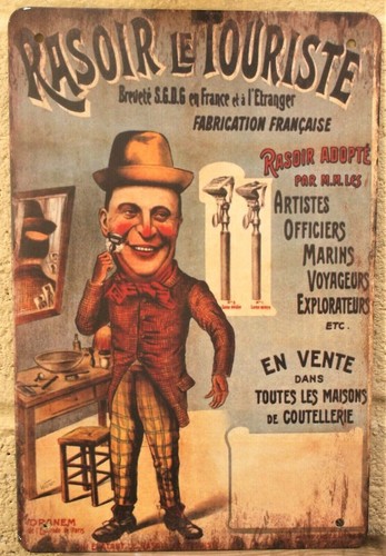 Rasoio insegne metalliche
