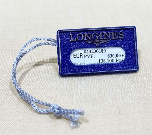 Longines watch tag - longines, hangtag