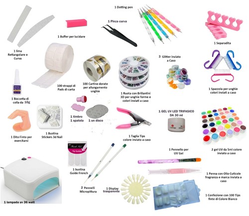 Kit ricostruzione unghie - kit,