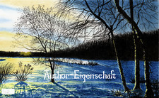 BOSCO ALL'ALBA disegni pastello originali 18x28 cm