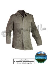 Camicia Giacca militare Tedesca Moleskin (Usata) Esercito Tedesco verde vintage