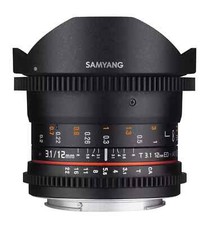 Samyang 12 mm T3.1 obiettivo full frame Fisheye (Canon EF)