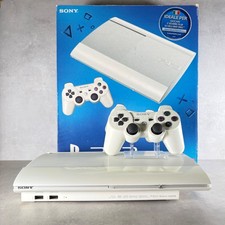 CONSOLE PLAYSTATION 3 SUPER SLIM PS3 Bianco COMPLETA + Hard Disk 500GB