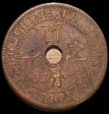 1 centesimo 1908 Indocina francese