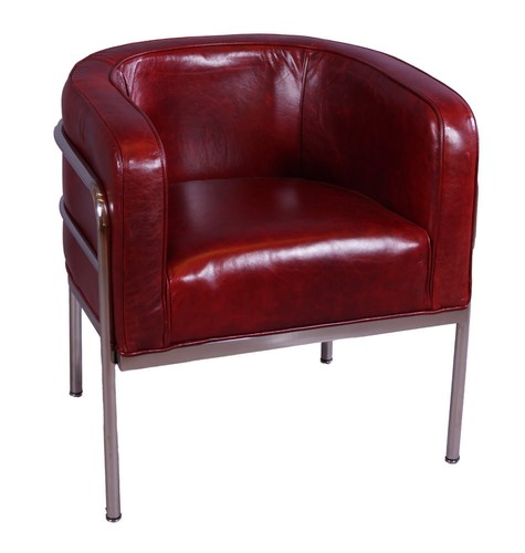 Poltrona vintage vera pelle - poltrona,