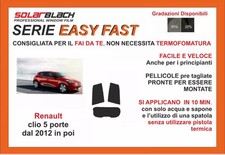 pellicole oscuranti vetri pre-tagliata Renault Clio 5p 12-20 kit post. EASY FAST