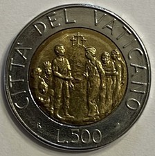 500 Lire Vaticano 1994.moneta