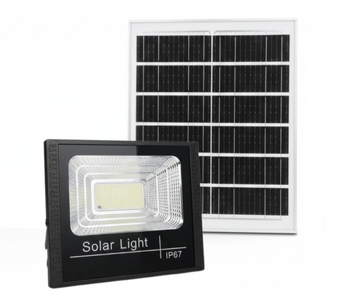 Faro led con pannello solare - con,