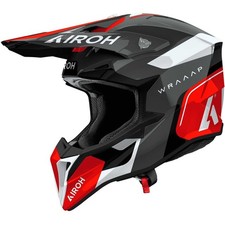 CASCO HELMET MOTO CROSS ENDURO AIROH WRAAAP CONQUER RED GLOSS 22.06 TG M