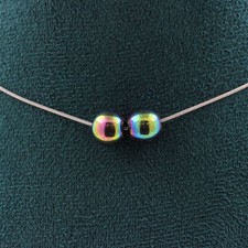 Collana 2 Perle Ematite