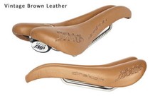 Sella Selle SMP Drakon con guide in acciaio (marrone vintage)