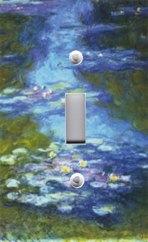 Monet ninfee blu interruttore - monet,